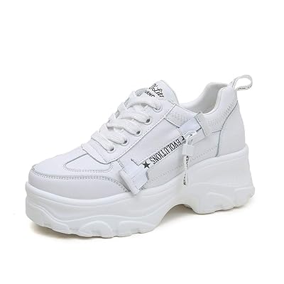 Women Platform Chunky Sneakers Comfort Lace Up Ireland Ubuy