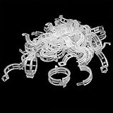 KINGLAKE 150 Pcs Plant Support Garden Clips,Tomato Vine Clips,Tomato Trellis Clips for Vine Vegetables Tomato to Grow Upright