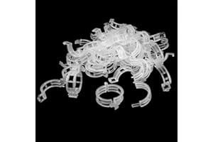 KINGLAKE Plant Support Garden Clips,Tomato Vine Clips,Tomato Trellis Clips 200 Pcs for Vine Vegetables Tomato to Grow Upright and Makes Plants Healthier