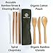 Bamboo Cutlery and Reusable Utensils with Case and Bonus Bamboo Toothbrush. Travel Cutlery Set and Reusable Silverware Set to Go. TSA-Safe Reusable Cutlery Travel Set Contains Reusable Bamboo Utensils