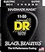 DR Strings Electric Guitar Strings, Black Beauties-Black Coated, 11-50 (BKE-11)