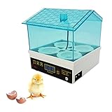 Bleiou Digital Temperature Small Brooder 4 Mini Hatchery Egg Incubator Hatcher for Chicken Duck Bird Pigeon Quail