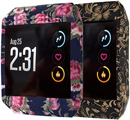 XiangMi Compatible Fitbit Ionic Case,Soft Colorful DIY Silicone Accessories Protective Frame Shockproof Cover Shell Compatible Fitbit Ionic SmartWatch