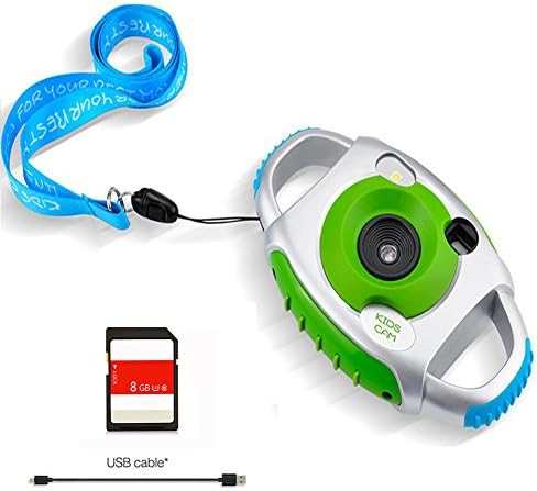 Children Kids Camera Meita Mini 1.44 Inch Digital Camera for Kids 1080P HD Sport Learn Camera Camcorder with 8GB SD Card for Boys Girls Birthday Holiday Gift Toys (8G)