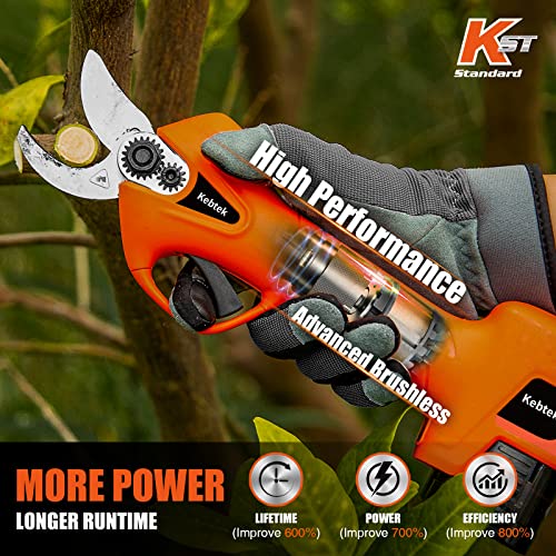 Pruning Shear Battery Powered, Kebtek Electric Pruning Shears Cordless