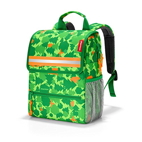 reisenthel Backpack Kids, Safety-Enhanced Design for School and Travel, Greenwood
