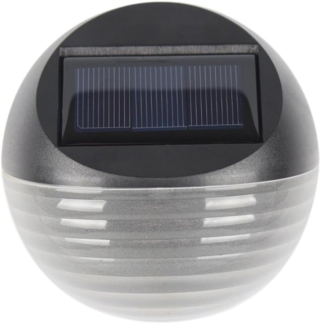 LEDMOMOOutdoor Solar Powered Wall Lights, Waterproof Deck Lights Warm White Stair Lights LED Security Lighting for Yard Fences Patio Paths Walkway Garden