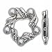 Maikun Scarf Clip Fashionable Flower Design Pearl Diamante Multi-uses Scarf Jewelry Silver White Gift for Valentine's Day