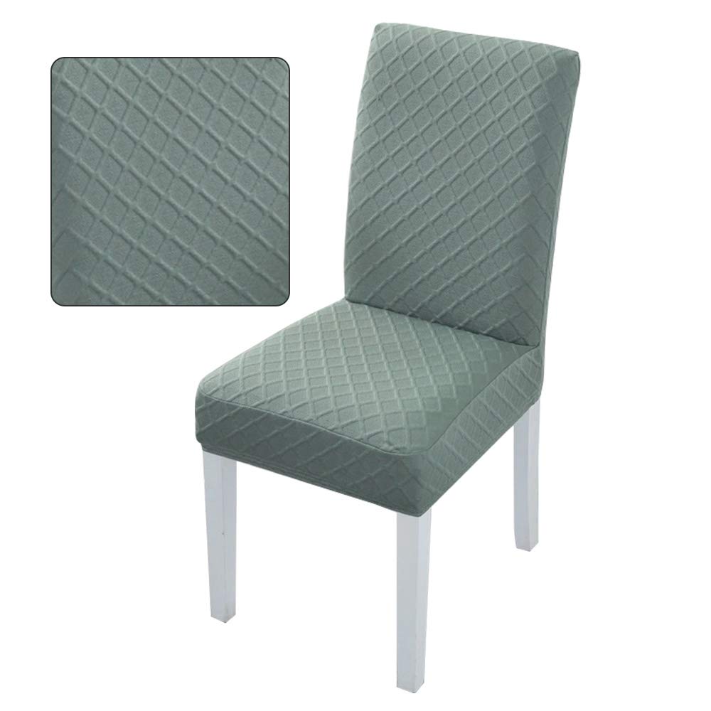 YOFASEN Chair Covers - Stretch Removable Washable Chair Covers for Dining Chairs, Chair Seat Covers with Elastic Band for Home,Hotel,Banquet (Light Green)