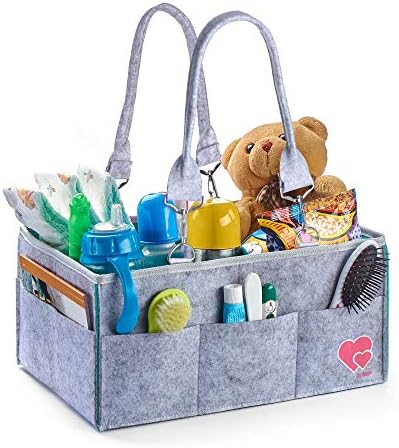 Baby Diaper Caddy Organizer | Portable Holder Bag | Changing Table | Car Organizer | Nursery Essentials | Storage Bins | Newborn Registry Must Have