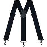 MELOTOUGH Suspenders for Men 2 Inch Wide Y Back Adjustable Elastic Big and Tall Suspenders with Swivel Hooks for Jeans