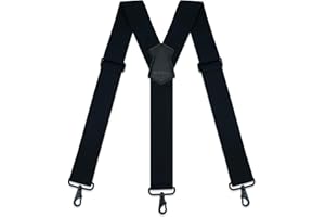 MELOTOUGH Suspenders for Men 2 Inch Wide Y Back Adjustable Elastic Big and Tall Suspenders with Swivel Hooks for Jeans