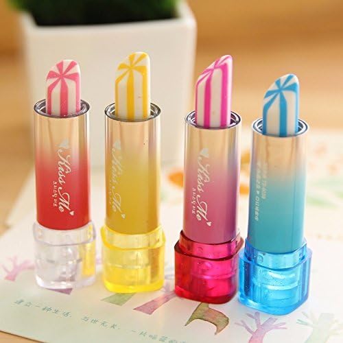 Sugars 6pcs/lot Lipstick Design Student Eraser Rubber, Children Eraser, Office & School Supplies