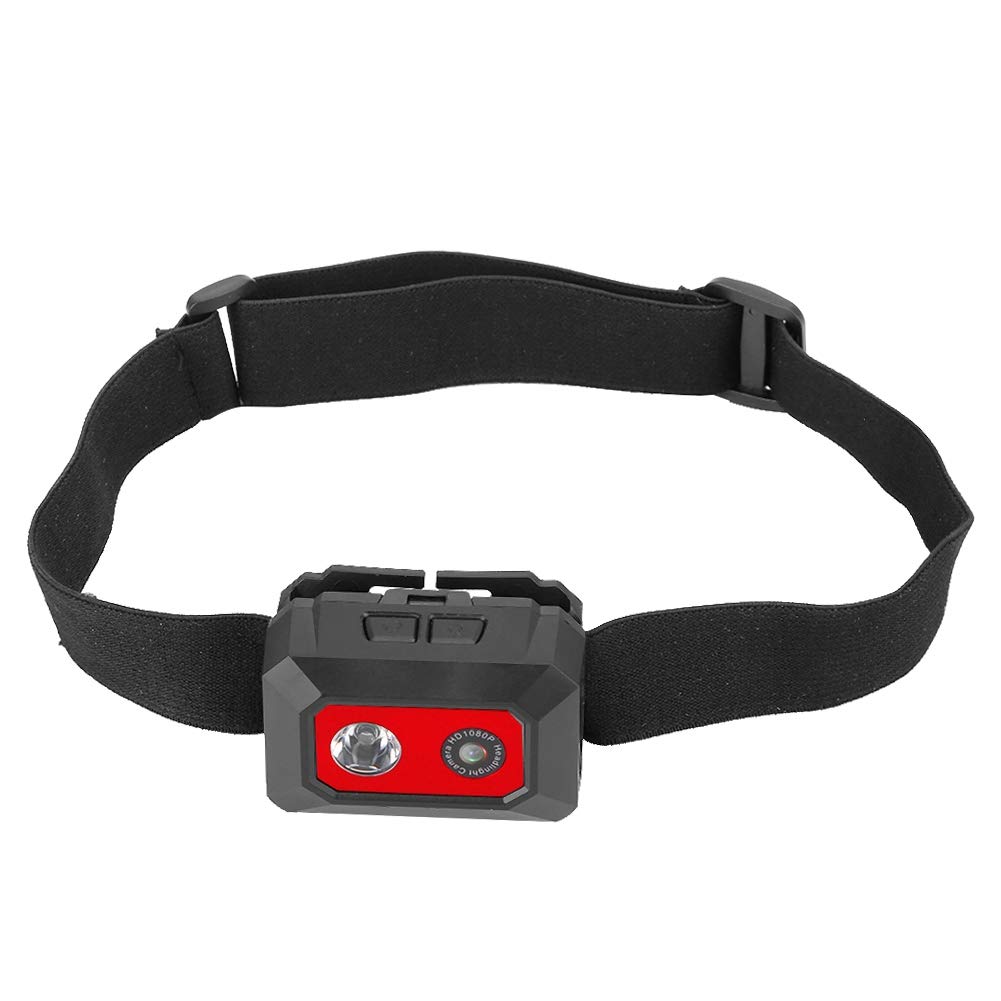 T osuny Mini Action Camera – DV Camcorder with Sports Action Camera with Super Bright Headlight, HD 1920 x 1080P Resolution, 120° Ultra Wide Angle, Full HD Video Camcorder DVR Recorder (Red)