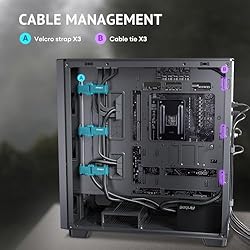 Antec Flux Wood, 5 x PWM Fans