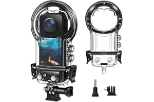 Coyktonty Waterproof Housing Case for Insta360 X5,50M Dive Case Protective Underwater Shell with Bracket Mount Adapter Accessories