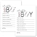 Baseball Wishes for Baby Boy Shower Game Set of 20