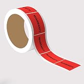 StickerJet Warranty &ndash; OSHA Quality Control Roll Labels &ndash; 2x3 Rectangle Labels &ndash; 500 Qty/Roll &ndash; Paper, Easy Peel and Stick, Strong Adhesive, Made in USA