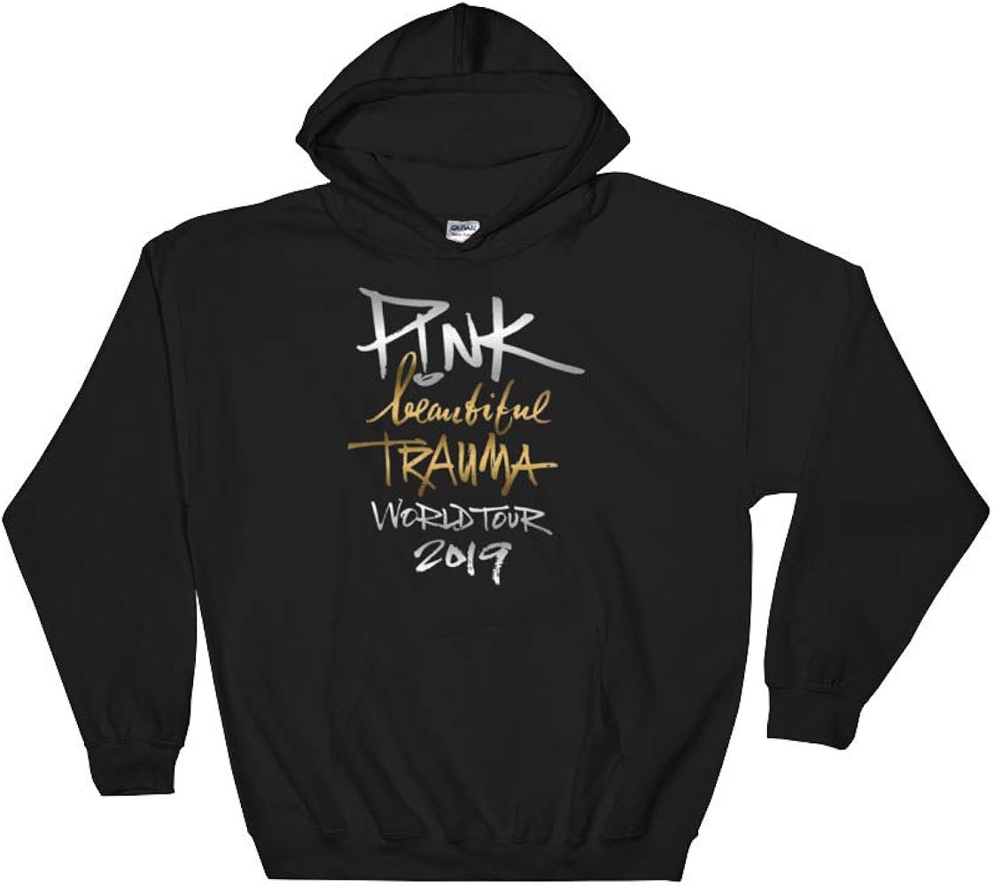 pink beautiful trauma tour hoodie