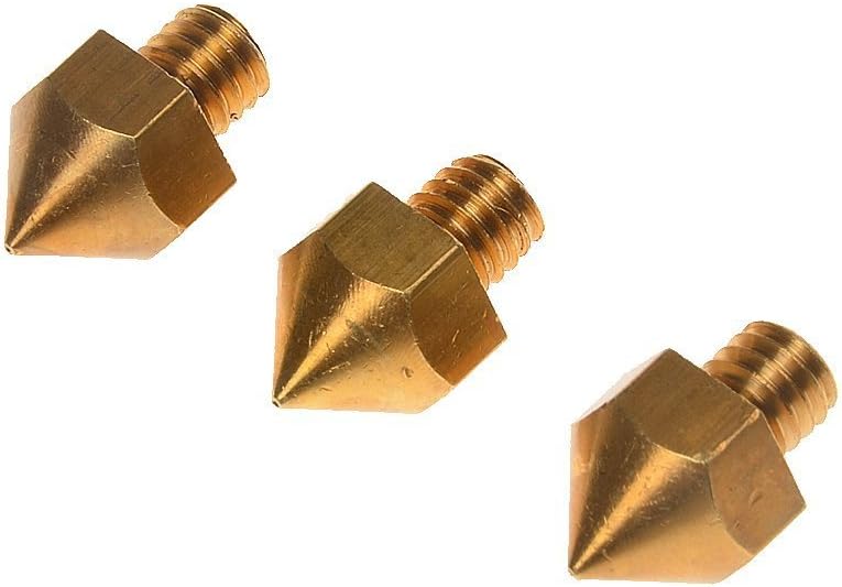 Kingstorm 3D Printer Extruder Nozzle 0.2mm 0.3mm 0.4mm Nozzle Print Head for Ultimaker 3.0mm ABS PLA Printer