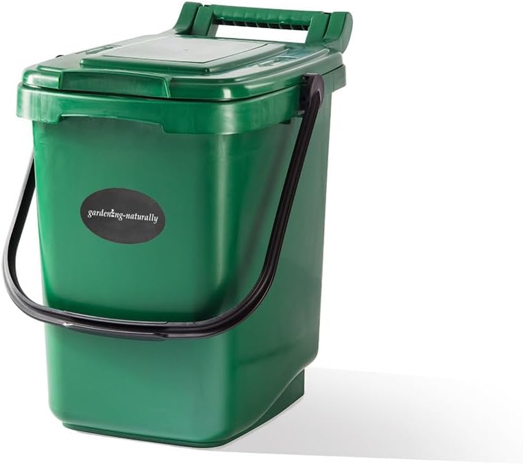 Gardening Naturally Kitchen Caddy Kerbside Green Recycling Bin 23 Litre