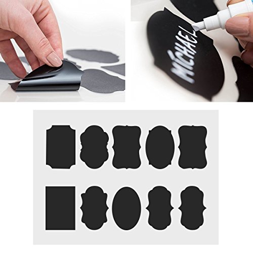 Air-Tight Food Storage Container Set - MCIRCO 7 Pieces Set Food Container with Bonus 20pcs Chalkboard Labels - Durable Plastic BPA Free - Easy Lock Lids to Keep Food Fresh - Thumbnail 3