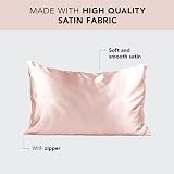 Kitsch Satin Pillowcase with Zipper King 2 Pack Blush 600TC Equivalent view 2