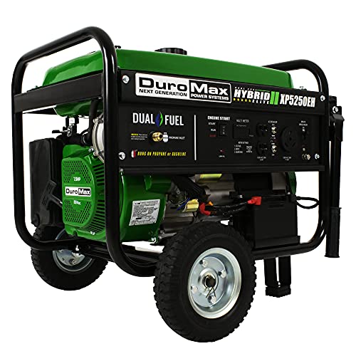 DuroMax XP5250EH Dual Fuel Portable Generator5250 Watt Electric Start