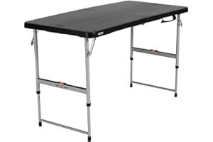 Lifetime Fold-in-Half Adjustable Folding Table, 4-Foot