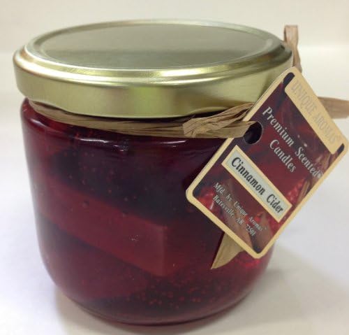 10 oz Cinnamon Cider Gel Candle- Strong cinnamon scent with a touch of sweet apple and spices
