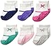 Carter's Baby-Girls Newborn Mary Jane Socks, Multi, 0-3/Medium Months (Pack of 6)