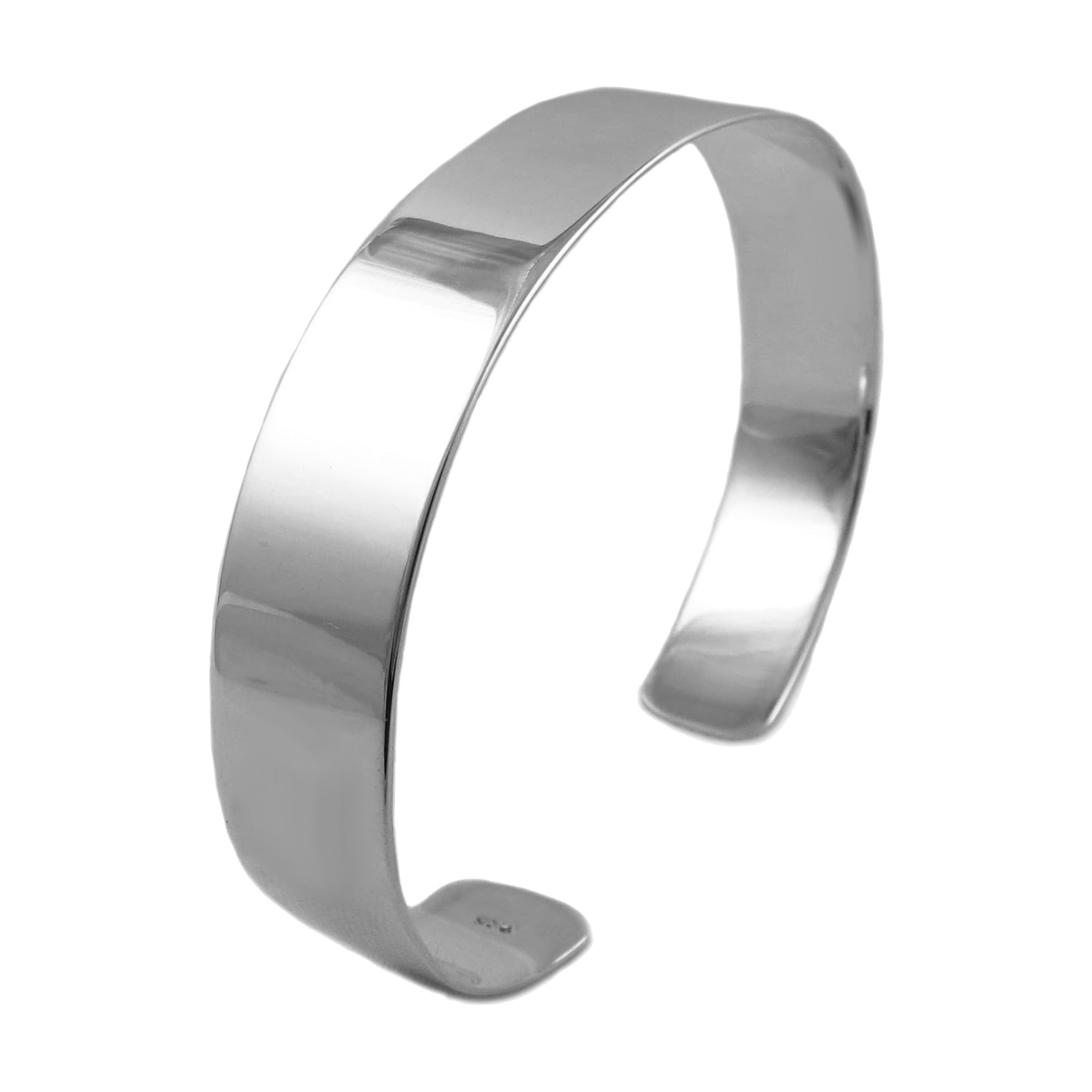 The Mexican Collection Solid 925 Sterling Silver Flat Bracelet Hallmarked Cuff
