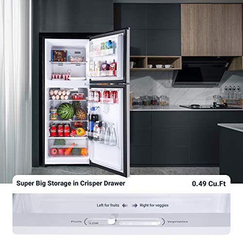 TACKLIFE 7.0 Cu. Ft Fridge with Freezer, No Frost, MidSize