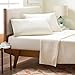 Linenspa Brushed Microfiber Ultra Soft Bed Sheet Set - Wrinkle Resistant - Queen Size - Ivory