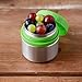 LunchBots Rounds 8oz Stainless Steel Leak-Proof Snack Container for Kids and Adults - Food Jar for Yogurt - Fruits - and Finger Foods - Eco-Friendly - Dishwasher Safe - 8oz - Green