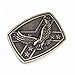 MASOP Western Animal Flying Eagle Bronze Flag Belt Buckle Mens Jeans Accessories