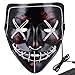Anroll Halloween Mask LED Light Up Mask for Festival Cosplay Halloween Costume