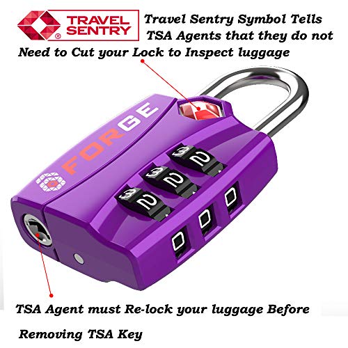 TSA Luggage Combination Lock Open Alert Indicator, Easy Read