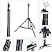 Amzdeal Photography Backdrop Stand Kit Adjustable Photo Studio Background for Video Photoshoot Portrait Non Woven White Black Green Backdrops with Carry Bag