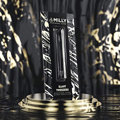 By MILLY German Steel Professional Slanted Tweezers Hammer 100