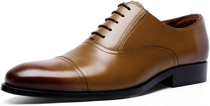 Kirabon Leather Shoes Breathable Men S Shoes British Lace Style