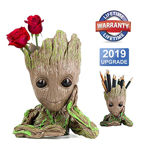 Groot Planter Pot Groot Flower Pot Baby Groot Flower Pot Desk Decor Gift Ideas Desk Plant Groot Planter Pen Holder Office Gifts Succulent Plant Pot Succulent Pots Desk Supplies Cute Office Supplies