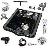 OMWAH Shampoo Plastic Bowl Sink Beauty ABS Salon Barber Shop Hair Cut Equipment