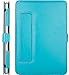 Mosiso PU Leather Book Cover Folio Case for MacBook Pro 15 Inch, Sky Blue