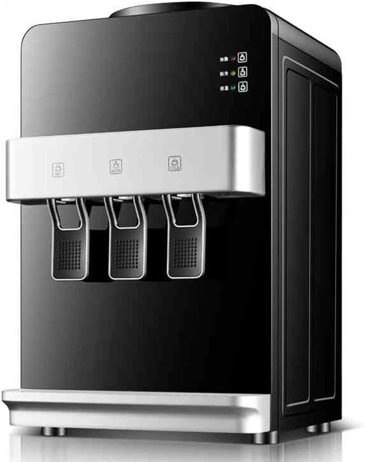 CHANG XU DONG SHOP Countertop Water Dispenser Small Freestanding Water Cooler Dispenser - Hot & Cold Water, Top Loading, for Work Home Office Use, Black