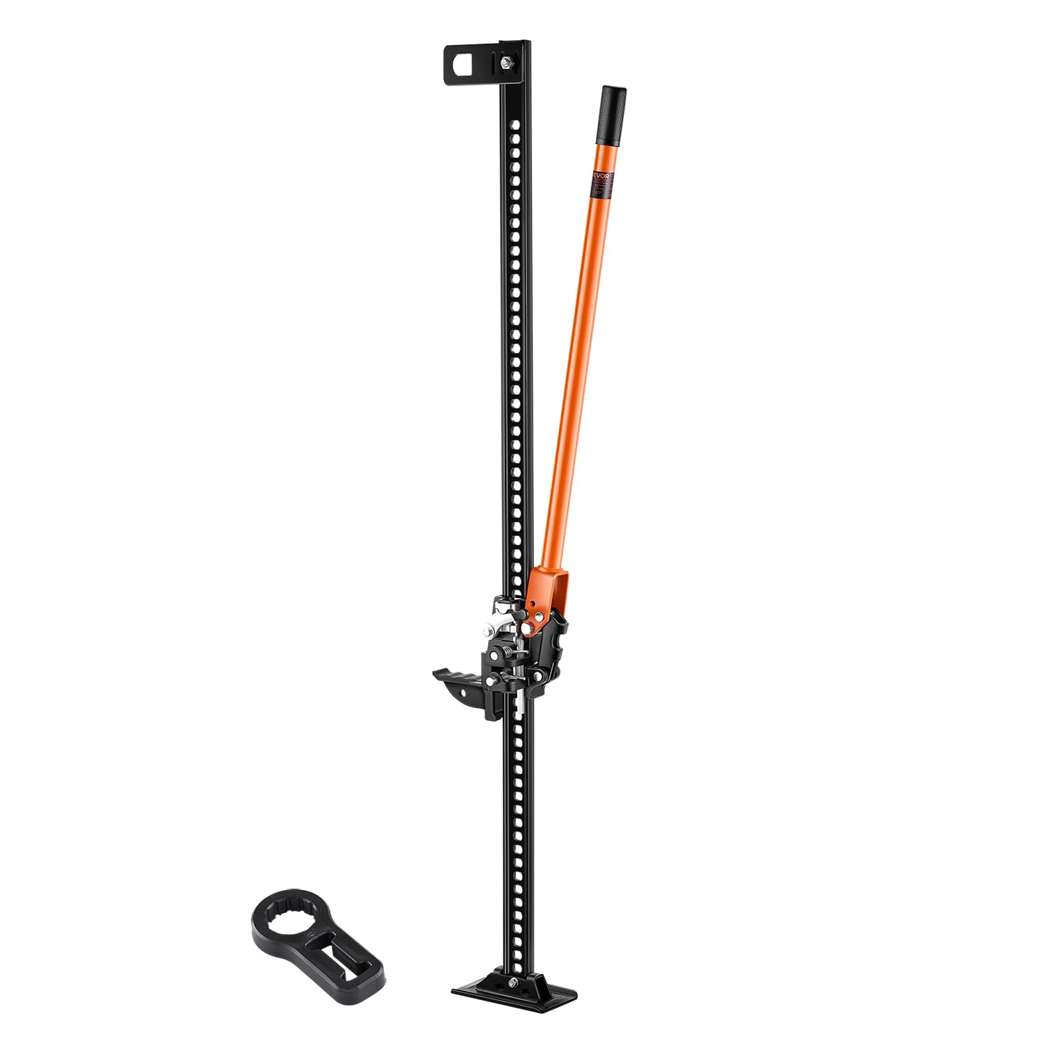 Photo 1 of ***heavy use dents**VEVOR Farm Jack 60inch, 7000 lbs Capacity Ratcheting Off Road Jeep Jack for Tractor, Truck, SUV, Bumper Lift, Orange