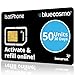 BlueCosmo IsatPhone 50 Unit Global Satellite Phone Prepaid Service SIM Card for Inmarsat IsatPhone Pro and IsatPhone 2 | 30 Day Expiry - No Activation Fees - Voice - SMS Text Messaging primary