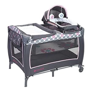 Baby Trend Lil Snooze Deluxe 2 Nursery Center, Daisy Dots