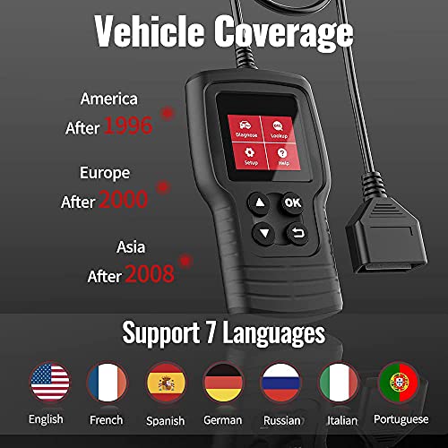 Thinkcar CR17 OBD2 Scanner, Check Engine Code Reader Car Diagnostics Scan Tool, OBD Reader Scaner Vehiculo for All CAN OBD II Protocol Cars Since 1996