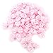 Bow Appliques, 100pcs Mini Bow Tie Shaped Lace Flowers Wedding Ornament Appliques Embellishment Craft Artificial Decoration (Pink)